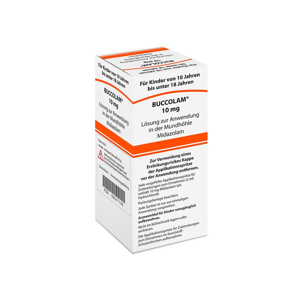 Buccolam 10mg soluzione orale midazolam bambini